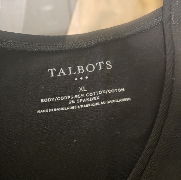 ✨️NWOT!!! Talbots navy blue & black body tanks, set of 2!!! Size XL - Picture 3 of 8